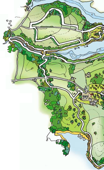 Roundwood walk map